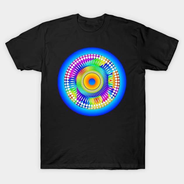 Abstract Spinning Wheel T-Shirt by icarusismartdesigns